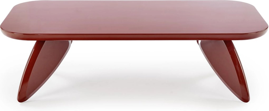 Obdĺžnikový konferenčný stolík Lumis 120 cm - burgund