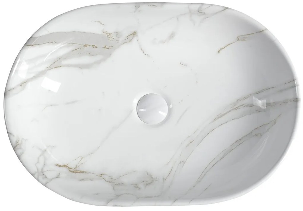 Sapho Sapho, DALMA keramické umývadlo 59x14x42 cm, carrara, MM417
