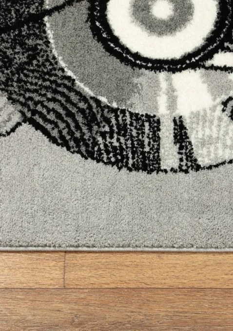 Koberec SLIM 8020 svetlosivý / viacfarebný