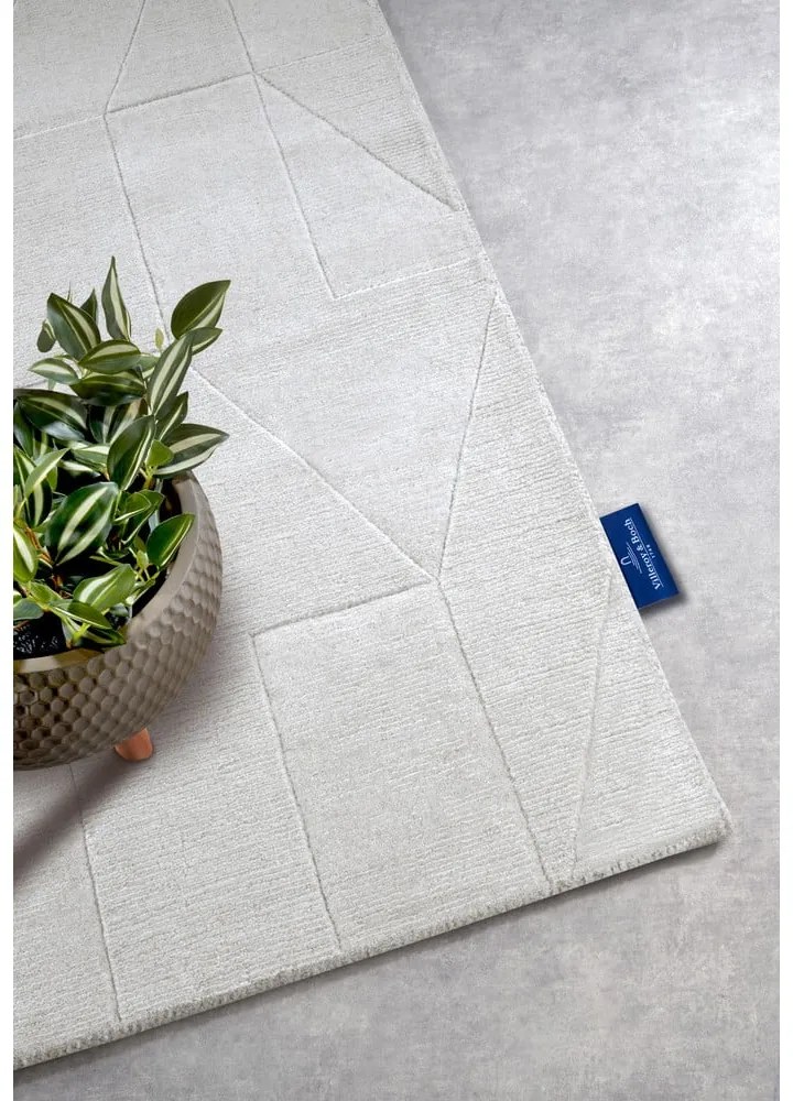 Krémovobiely ručne tkaný vlnený behúň 80x250 cm Ursule – Villeroy&Boch