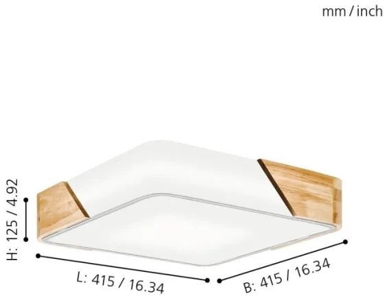 Eglo 99459 - Stropné svietidlo GRIMALDINO 2xE27/28W/230V