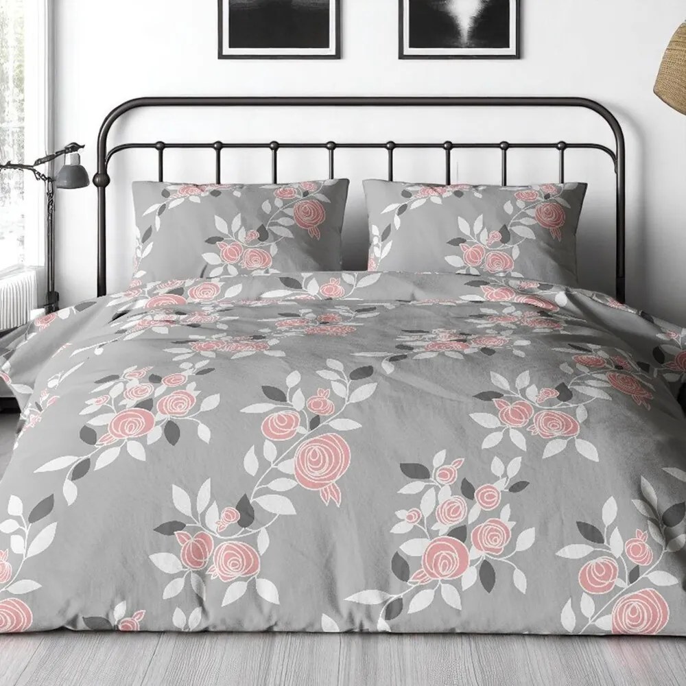 Bavlnené obliečky Homa TORRY ROSES 3-dielna sada 140x200 cm