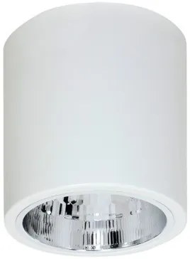 Reflektor 1-bodový biely ROUND, priemer 13,3 cm