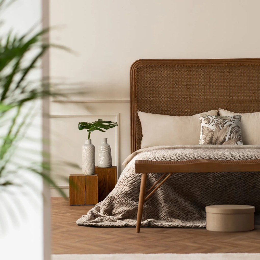 SATÉNOVÁ OBLIEČKA NA VANKÚŠ SPRING46 40X40 CM LISTY