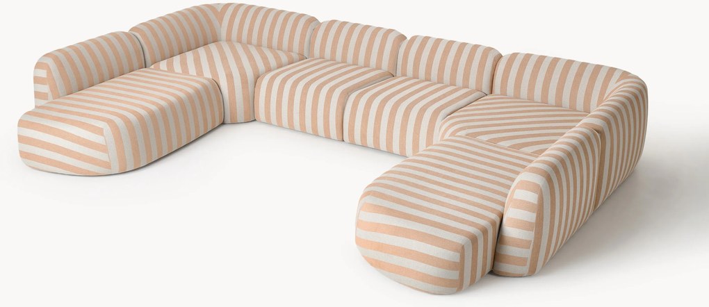 XL modulárna pruhovaná pohovka Wolke
