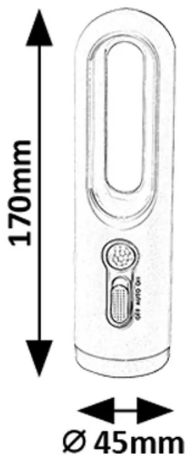 Rabalux 76108 prenosná lampa a svietidlo so senzorom na nabíjanie Radko, 3W, IP20