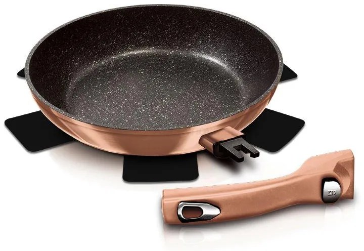BERLINGERHAUS BH-1948 RoseGold Panvica s odnímateľnou rúčkou, 24 cm