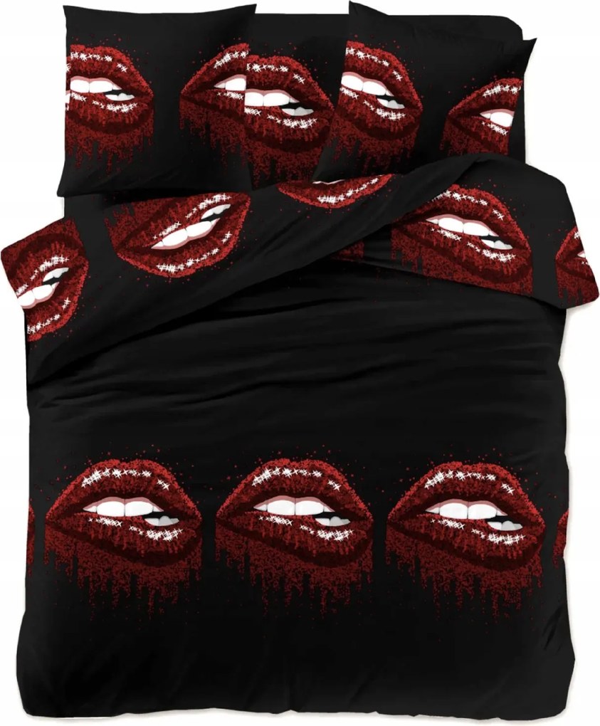 Obliečky z mikrovlákna ROUGEA čierne Rozmer obliečky: 70 x 80 cm | 140 x 200 cm