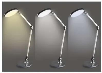 EMOS LED stolná lampa s bezdrôtovým nabíjaním KAREN, 10W, teplá-studená biela, čierna
