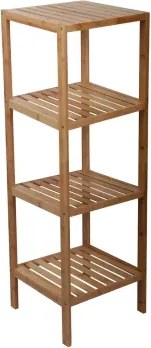 Drevený regál Bamboo, 4 police%
