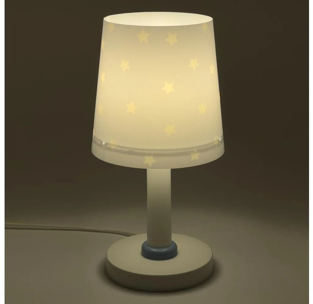 Dalber 82211T - Detská lampička STAR LIGHT 1xE14/40W/230V modrá