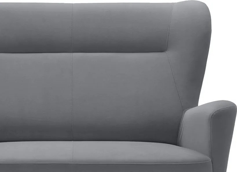 Dvojmiestna pohovka Next, šedá látka