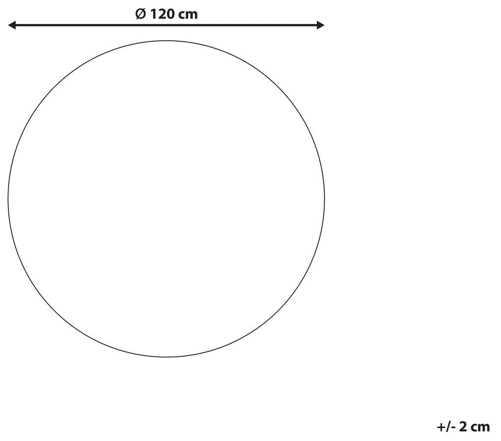 Okrúhly detský bavlnený koberec ⌀ 120 cm modrý VURGUN Beliani