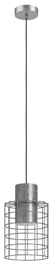 Eglo 43647 - Luster na lanku MILLIGAN 1xE27/40W/230V pr. 20 cm strieborná