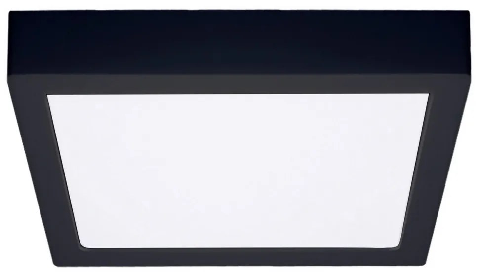 Solight WD175-B- LED Stropné svietidlo LED/24W/230V 3000/4000/6000K čierna hranatý