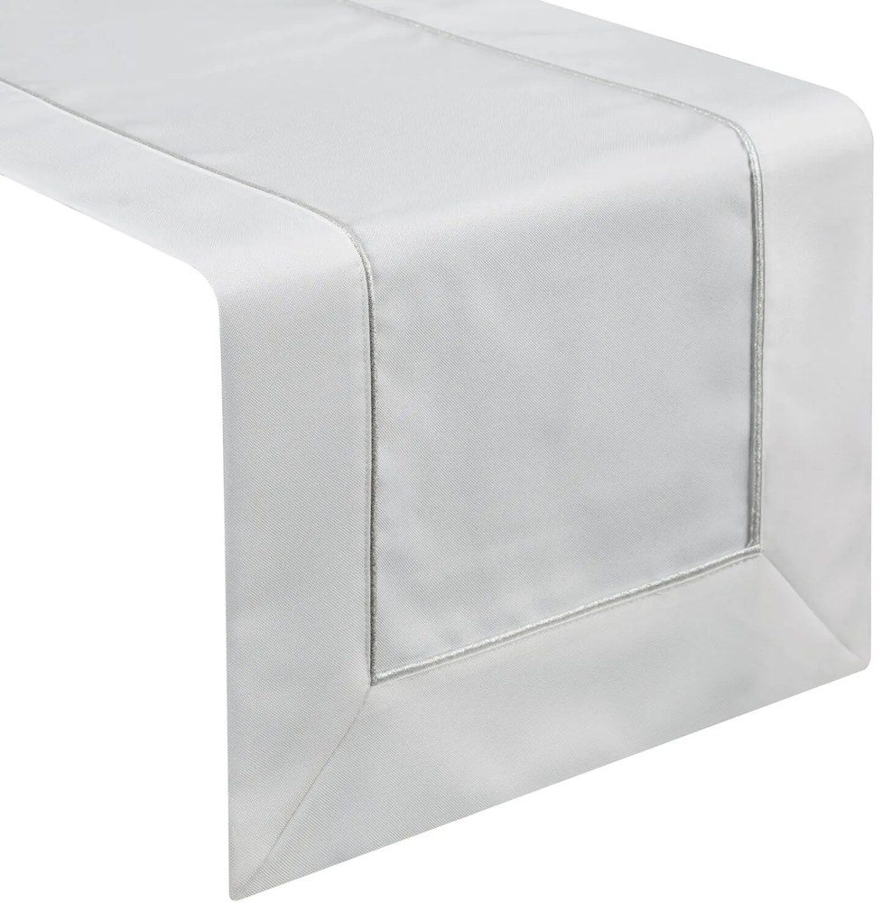 OBRUS MADELE 40X140 CM BIELY