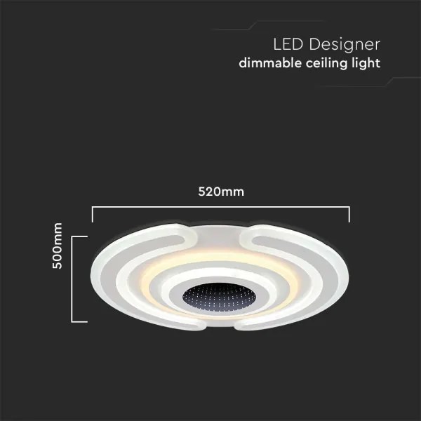 LED Stmievateľné stropné svietidlo LED/95W/230V 3000-6500K + DO