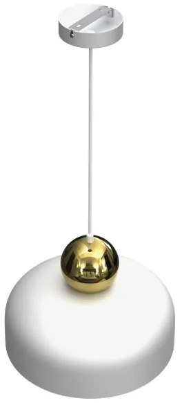 Luster na lanku HARALD 1xE27/60W/230V biela