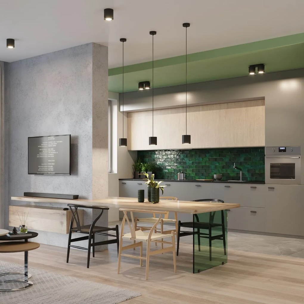 Nástenné svietidlo Orbis, 1x čierne kovové tienidlo