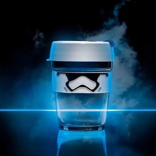 KEEPCUP Dizajnový sklenený hrnček s motívom Star wars Stormtrooper 340 ml
