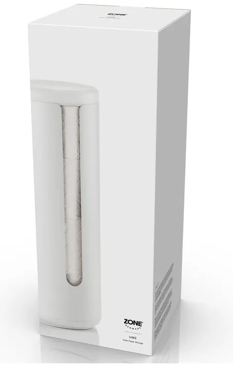 Biely kovový stojan na toaletný papier Ume – Zone