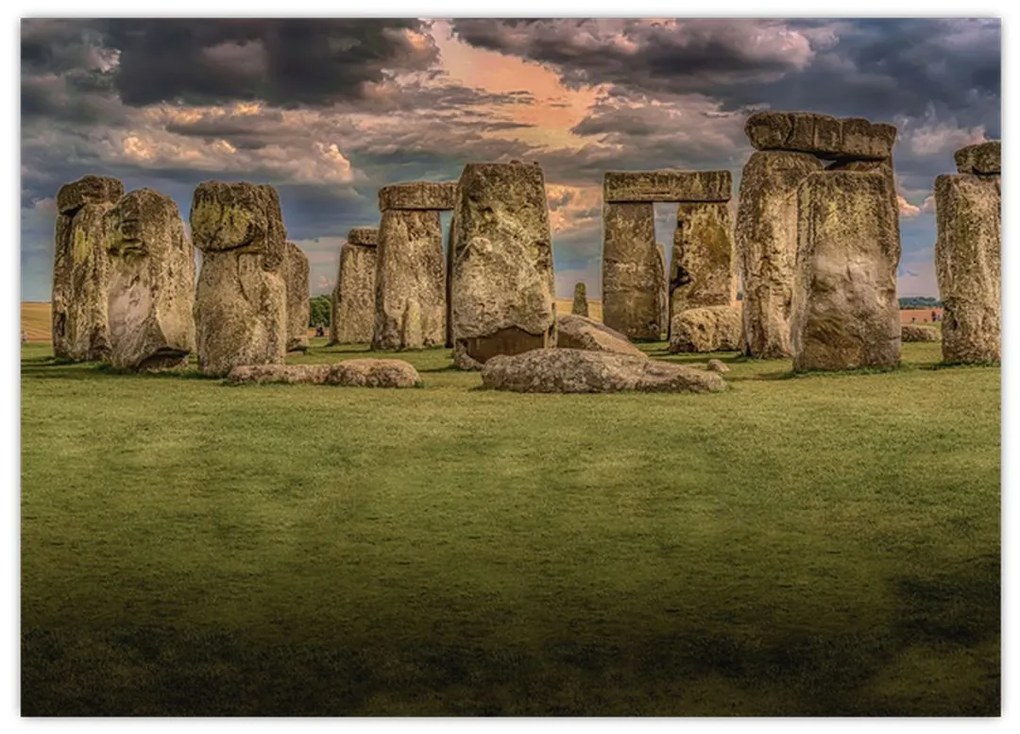 Sklenený obraz Stonehenge (70x50 cm)