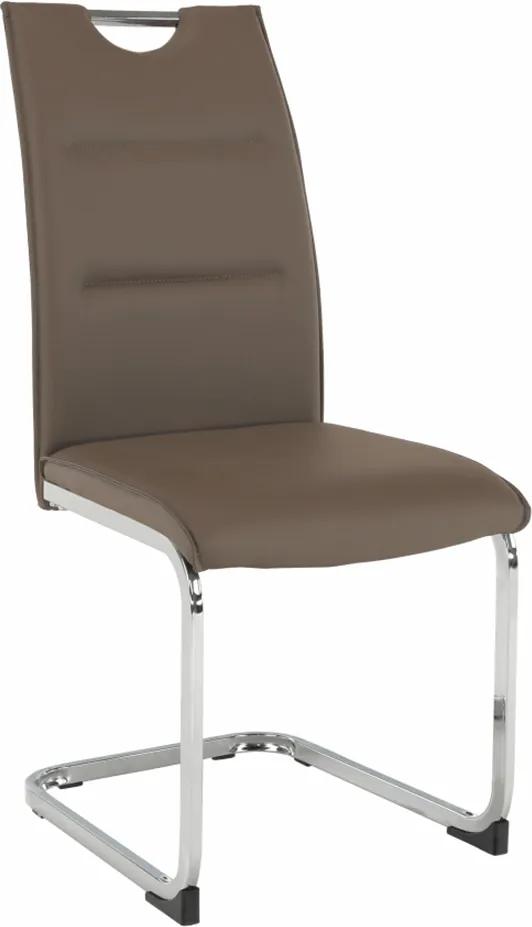 Jedálenská stolička, hnedá, TOSENA