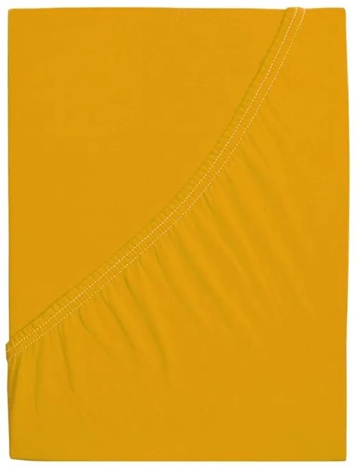 Jersey plachta z mako bavlny LUXORA 180x200 cm žltá