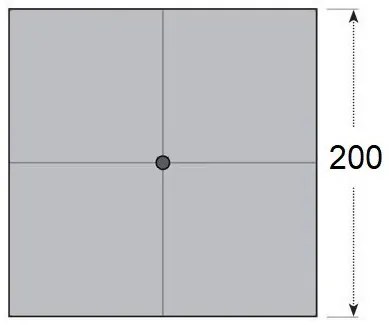 Doppler Slnečník Gastro Magic Junior 200x200 Alu Wood