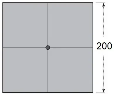 Doppler Slnečník Gastro Magic Junior 200x200 Alu Wood