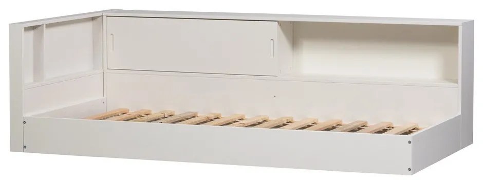 Biela jednolôžková posteľ z borovicového dreva bez roštu 90x200 cm Carter – WOOOD