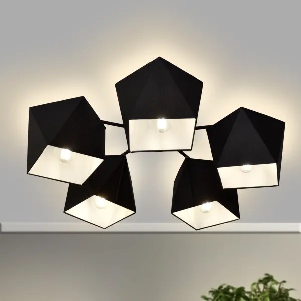 Luster ADAMANT 5xE27/15W/230V čierna