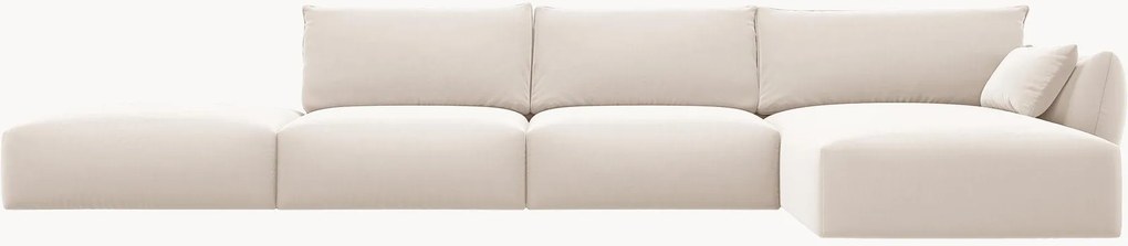 Velúrová rohová pohovka Matera (5-miestna)