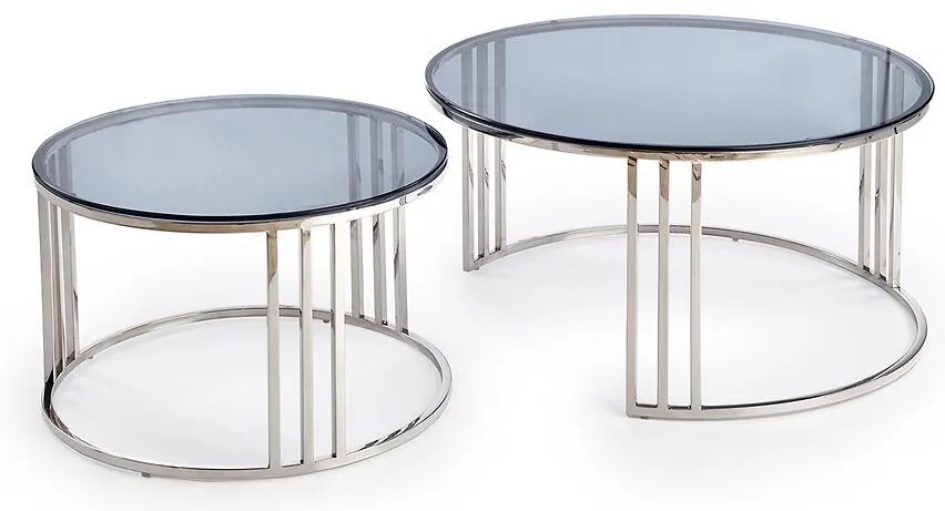 Súprava konferenčných stolíkov Mercury dymový