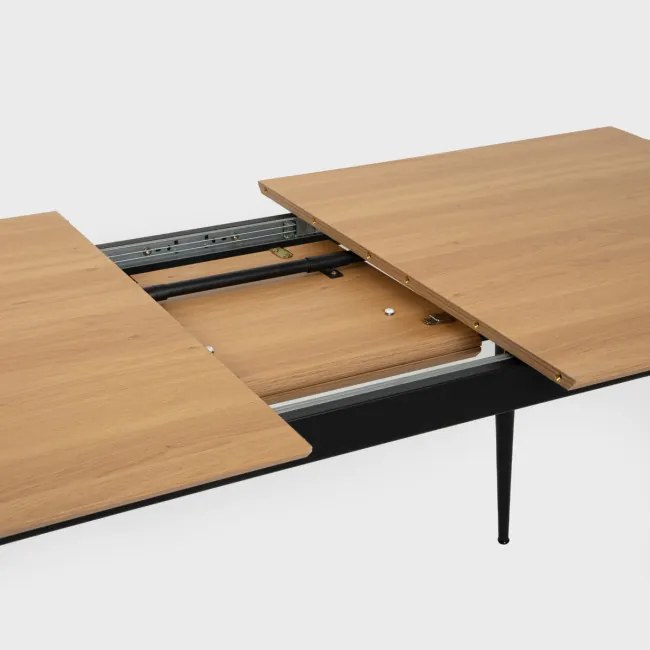 Rozkladací stôl 708862 A béžový / čierny