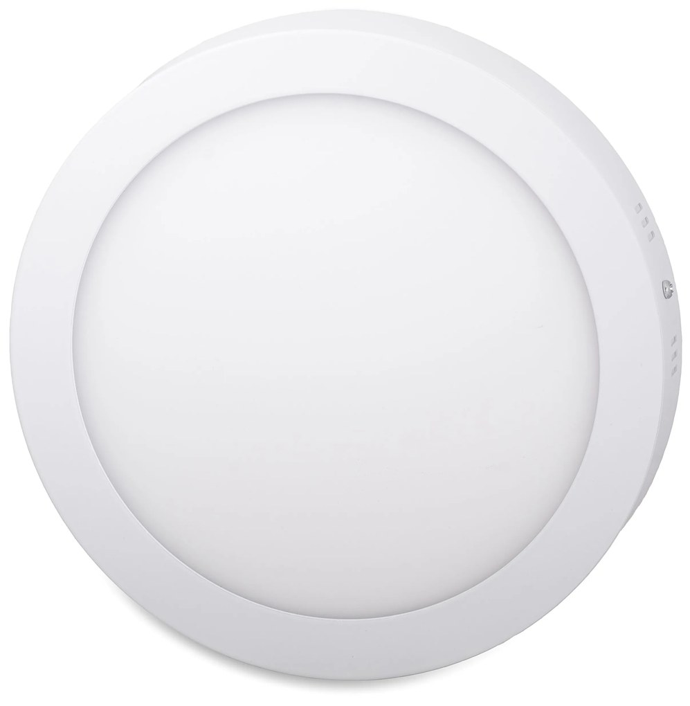 Ecolite Biely prisadený LED panel guľatý 225mm 18W Farba svetla: Teplá biela LED-CSL-18W/2700