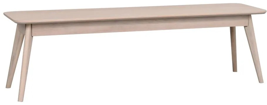 Prírodná lavica z dubového dreva Rowico Yumi