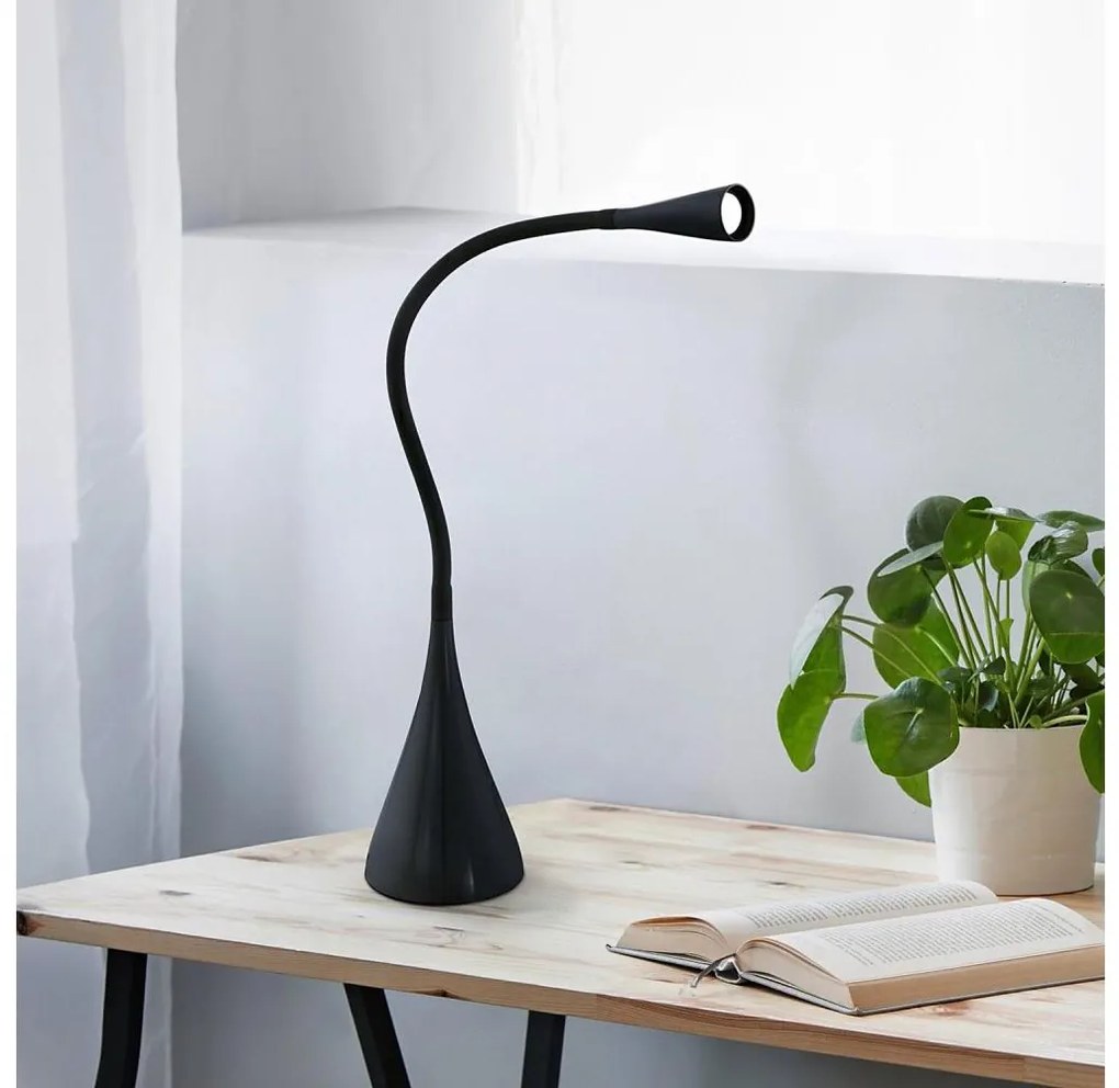 Eglo 64975 - LED Stmievateľná stolná lampa SNAPORA PRO LED/3,5W/230V 3000K čierna
