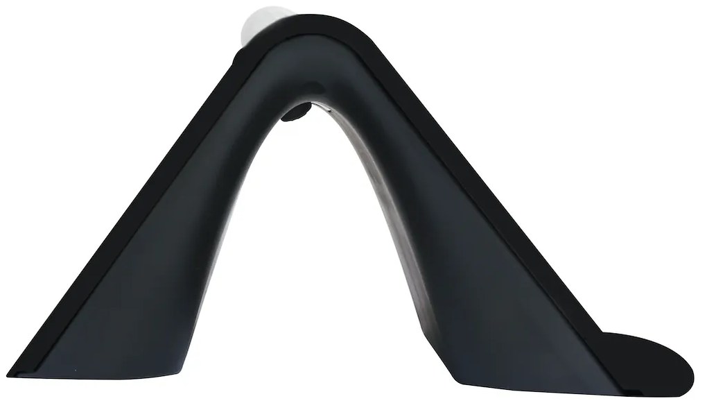 Exteriérové solárne nástenné LED svietidlo Butterfly, 1x LED 6,8w, čierna, pohybový senzor