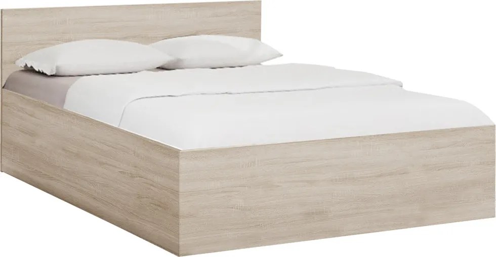 AKCIA Posteľ SOFIA 120 x 200 cm, dub sonoma II. akosť