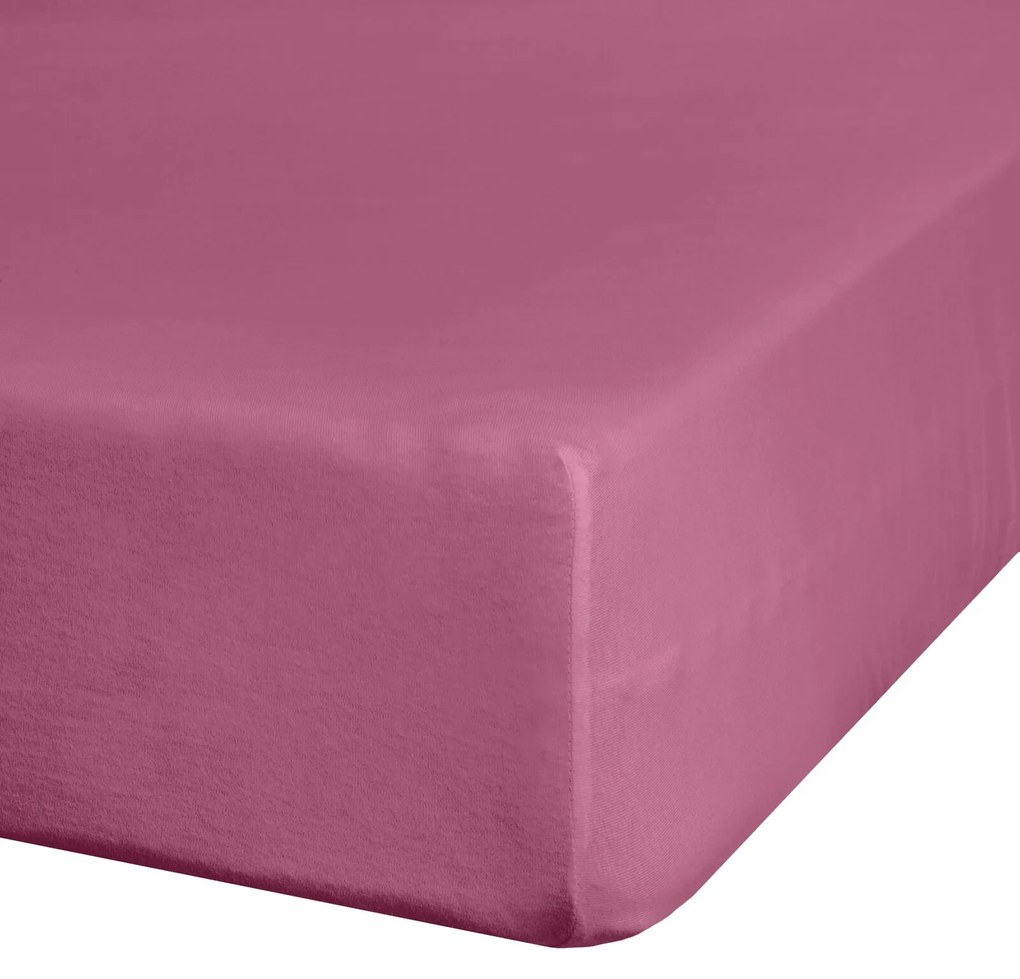 BAVLNENÉ PRESTIERADLO S GUMOU ADELA 220X200X25CM RUŽOVÁ