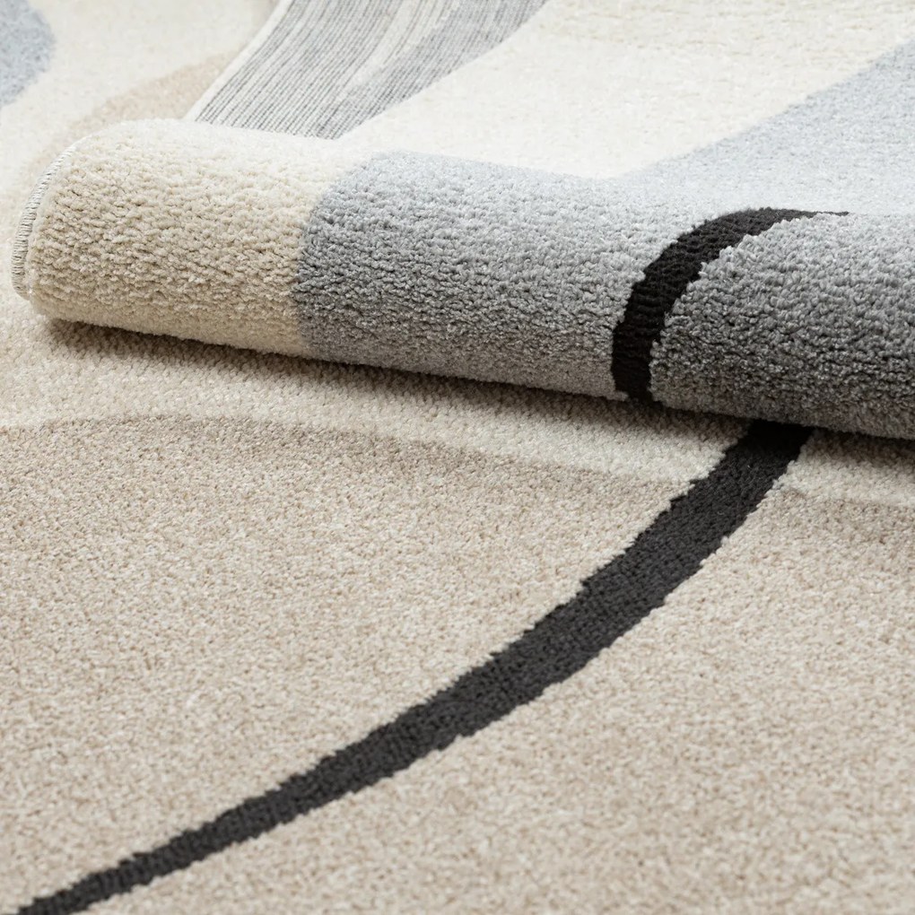 Dywany Łuszczów, Kusový koberec Fusion 9213 cream/beige, 180x270, béžová, kancelária
