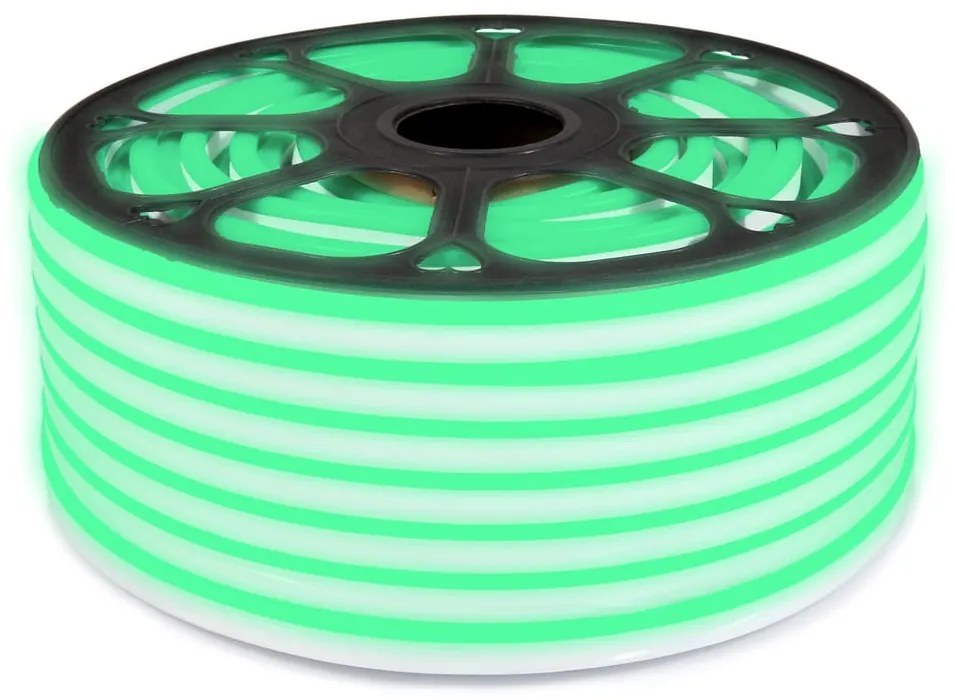 ECOLIGHT LED pásik NEON - 230V - 1m - 8W/m - IP68 - vodotesný - zelená