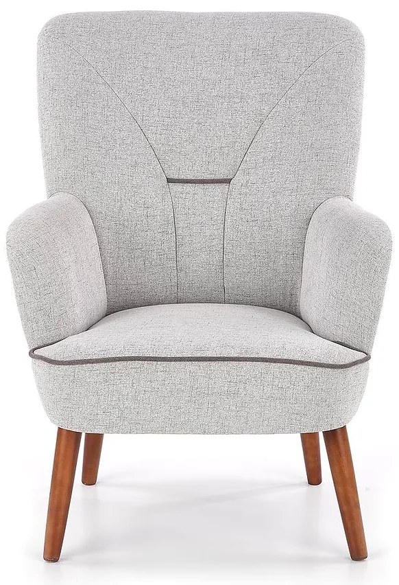 Kreslo Bishop svetlosivá