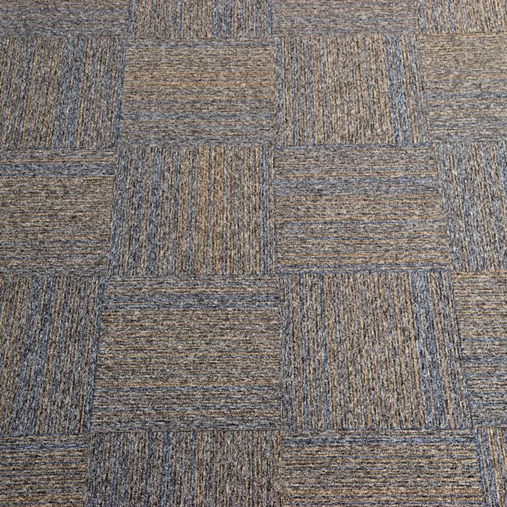 Tapibel, Kobercový štvorec Coral Lines 60309-50 hnedo-šedý 50 x 50 cm, chodba / predsieň