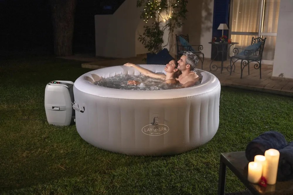 Bestway Bestway Jacuzzi Lay-Z-Spa St.Lucia 170 x 66 cm 3 osoby 60037 sivá