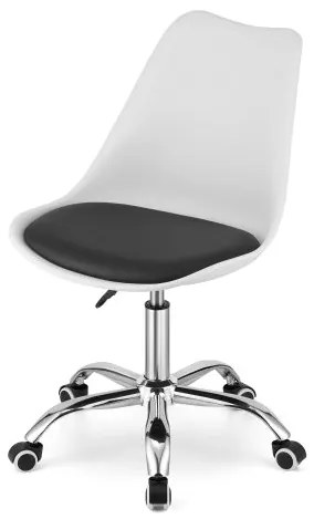 Bestent Kancelárska stolička bielo-čierna BASIC