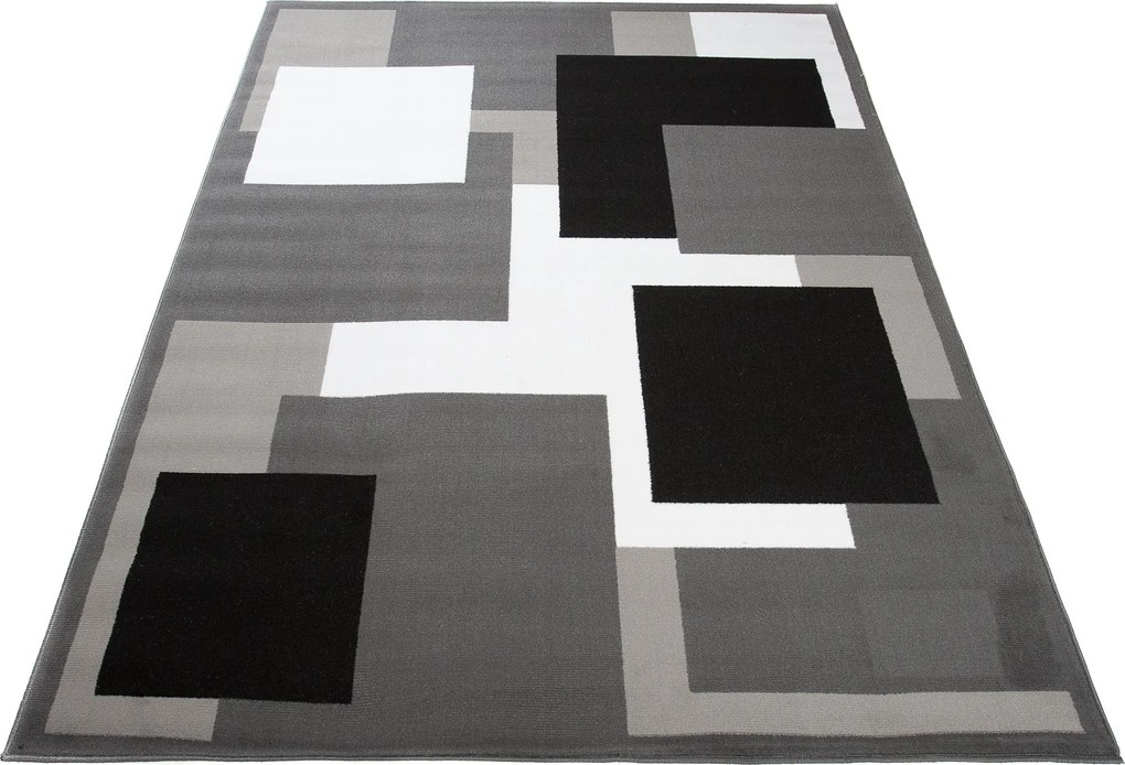 TA Koberec T968A DARK GRAY CHEAP PP CRM Sivý Obdĺžnikový Rozmer: 80x150 cm