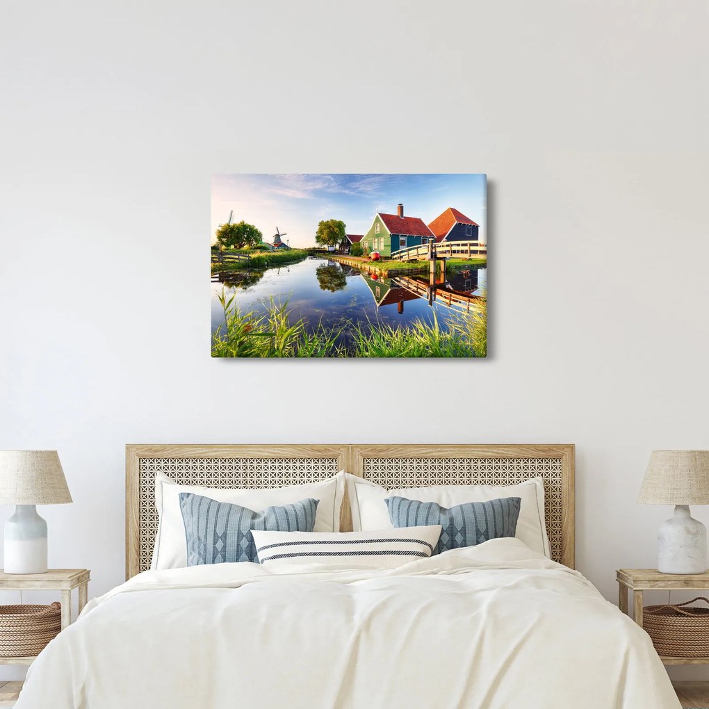 Obraz holandských mlynov (90x60 cm)