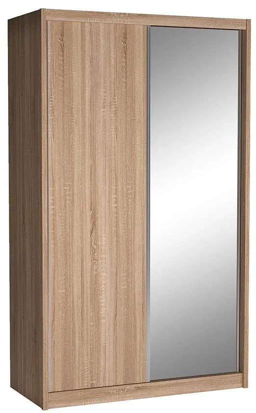 Skriňa Karol 143 so zrkadlom dub sonoma